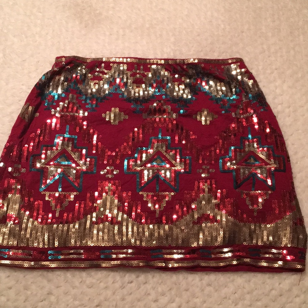 Runway Couture Sequin Skirt Size M